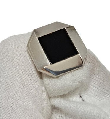 Georg Jensen Onyx SV925 Sterling Silver Mens Cufflinks No Box No Papers