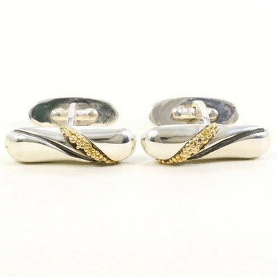 Georg Jensen Cufflinks 161 925 Silver Gold Plated Yellow No Accessories