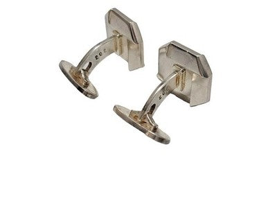 Georg Jensen Onyx SV925 Sterling Silver Mens Cufflinks No Box No Papers