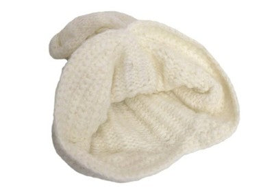 Vivienne Westwood Off White Alpaca Blend Knit Cap Orb Patch