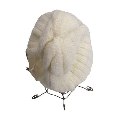 Vivienne Westwood Off White Alpaca Blend Knit Cap Orb Patch