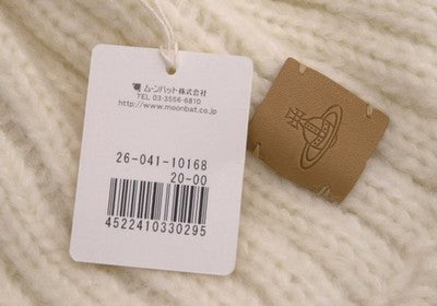 Vivienne Westwood Off White Alpaca Blend Knit Cap Orb Patch