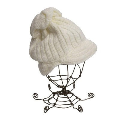 Vivienne Westwood Off White Alpaca Blend Knit Cap Orb Patch