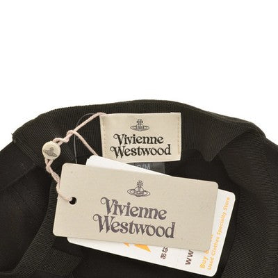 Vivienne Westwood Black Cotton Cap Orb Embroidery S-M Tag