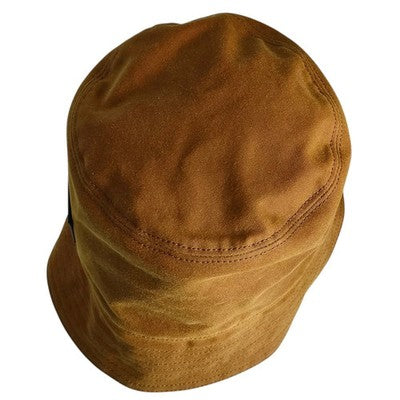 LOEWE K820HB1X75 Brown Waxed Canvas Bucket Hat 58cm