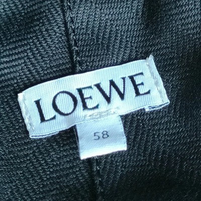 LOEWE K820HB1X75 Brown Waxed Canvas Bucket Hat 58cm