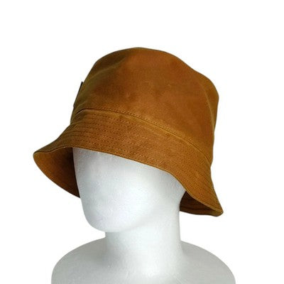 LOEWE K820HB1X75 Brown Waxed Canvas Bucket Hat 58cm