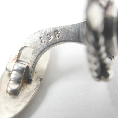 Georg Jensen SV925 Sterling Silver Onyx Cufflinks Model 19B Mens