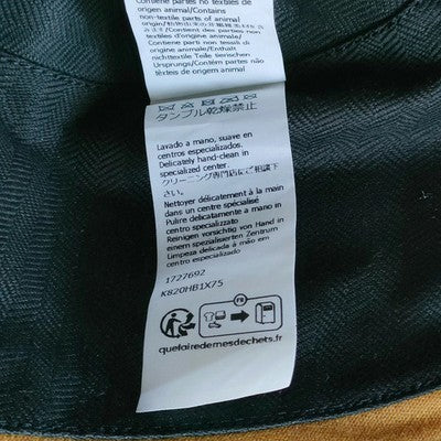 LOEWE K820HB1X75 Brown Waxed Canvas Bucket Hat 58cm