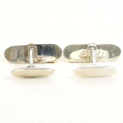 Georg Jensen Cufflinks 161 925 Silver Gold Plated Yellow No Accessories