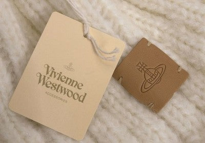 Vivienne Westwood Off White Alpaca Blend Knit Cap Orb Patch