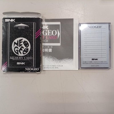 SNK Neo Geo Memory Card NEO-IC8 Japan Boxed Accessory AES
