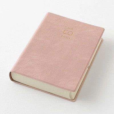 MIDORI hibino 2027 A6 Diary Pink 1 Day 2 Pages 768 Pages Planner