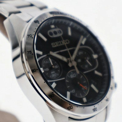 Seiko 8T63-02S0 Fast X Limited 2000 Quartz Chronograph Watch Black Dial 100m