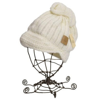 Vivienne Westwood Off White Alpaca Blend Knit Cap Orb Patch
