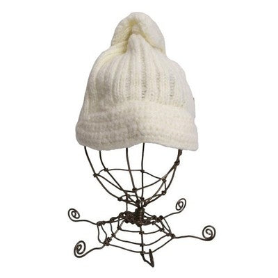 Vivienne Westwood Off White Alpaca Blend Knit Cap Orb Patch
