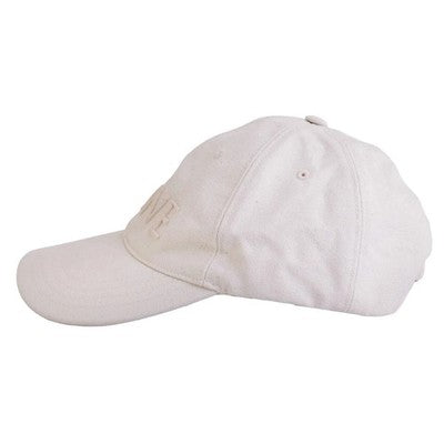 LOEWE Off White Canvas Logo Baseball Cap One Size Italy