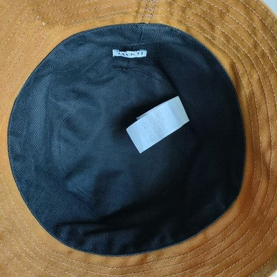 LOEWE K820HB1X75 Brown Waxed Canvas Bucket Hat 58cm
