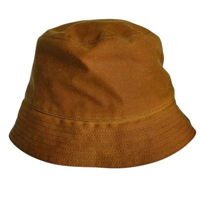 LOEWE K820HB1X75 Brown Waxed Canvas Bucket Hat 58cm
