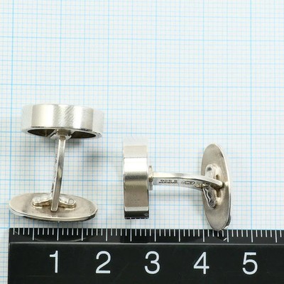 Georg Jensen Sterling Silver Cufflinks 17mm Square 15.1g Danish Design