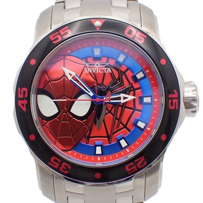 Invicta 32418 Spider-Man Limited 4000 Quartz Watch Box 48mm 100m Bracelet
